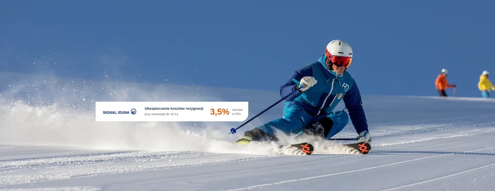 Narty samolotem – ubezpieczenie kosztów rezygnacji Signal Iduna 3,5%